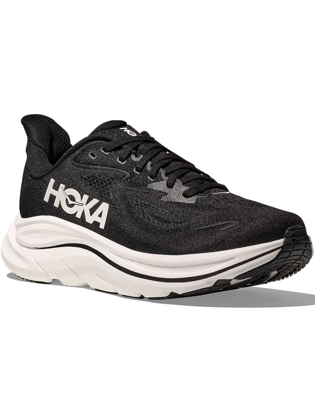 zapatilla running mujer Hoka Clifton 10, negro/blanco