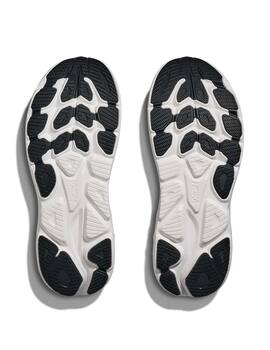 zapatilla running mujer Hoka Clifton 10, negro/blanco