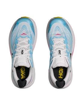 zapatilla running junior Hoka Clifton 10 , blanco/azul