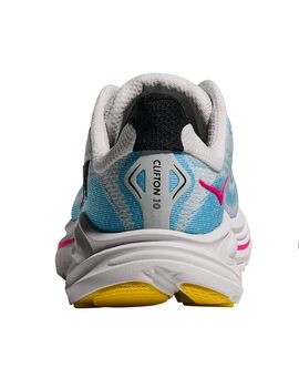 zapatilla running junior Hoka Clifton 10 , blanco/azul