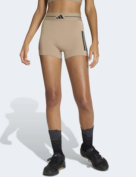 short adidas mujer HYG 3", camel