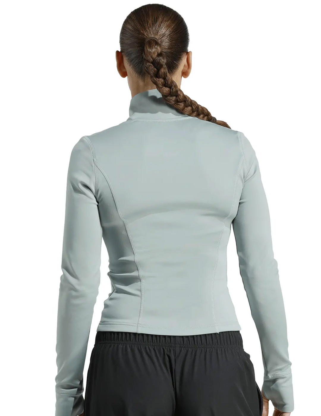 chaqueta entrenamiento mujer ajustada, verde