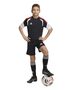 short adidas Tiro junior, negro/rojo