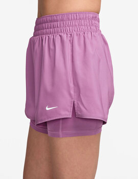 short running mujer 2 en 1 ONE DRI-FIT high-waist, rosa