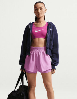 short running mujer 2 en 1 ONE DRI-FIT high-waist, rosa