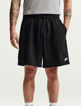 bermuda algodón hombre nike club, negro