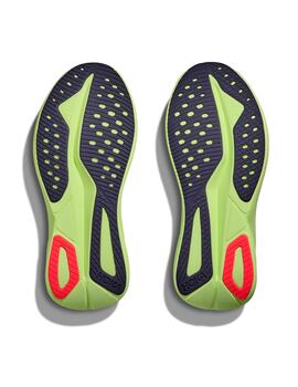 zapatilla running hombre Hoka MACH 7, gris/verde