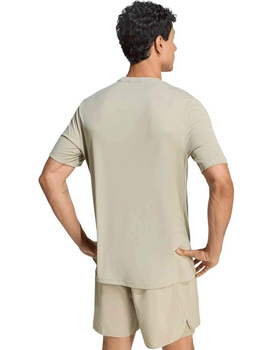 camiseta hombre manga corta adidas running, camel
