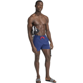 bañador adidas hombre 3 bandas, marino/blanco