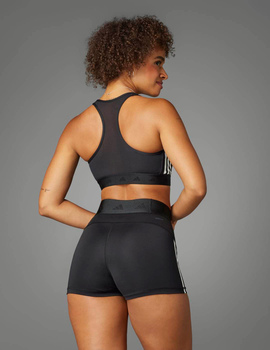short adidas mujer HYGLM 3INCH, negro/blanco