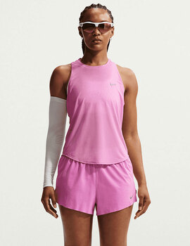 camiseta asas mujer nike  SWIFT  BREATHE RUNNING, magenta