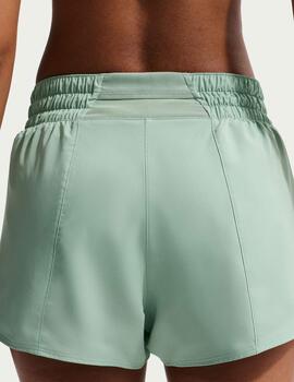 short mujer nike  ONE DRI-FIT MID-RISE 3, verde