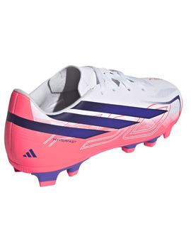 bota de fútbol adidas F50 HYPERFAST CLUB FG/MG Junior, blanco/rosa