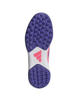 bota adidas turf F50 HYPERFAST junior, blanco/rosa