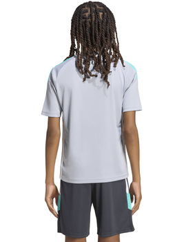 camiseta manga corta junior TIRO ES , gris/verde