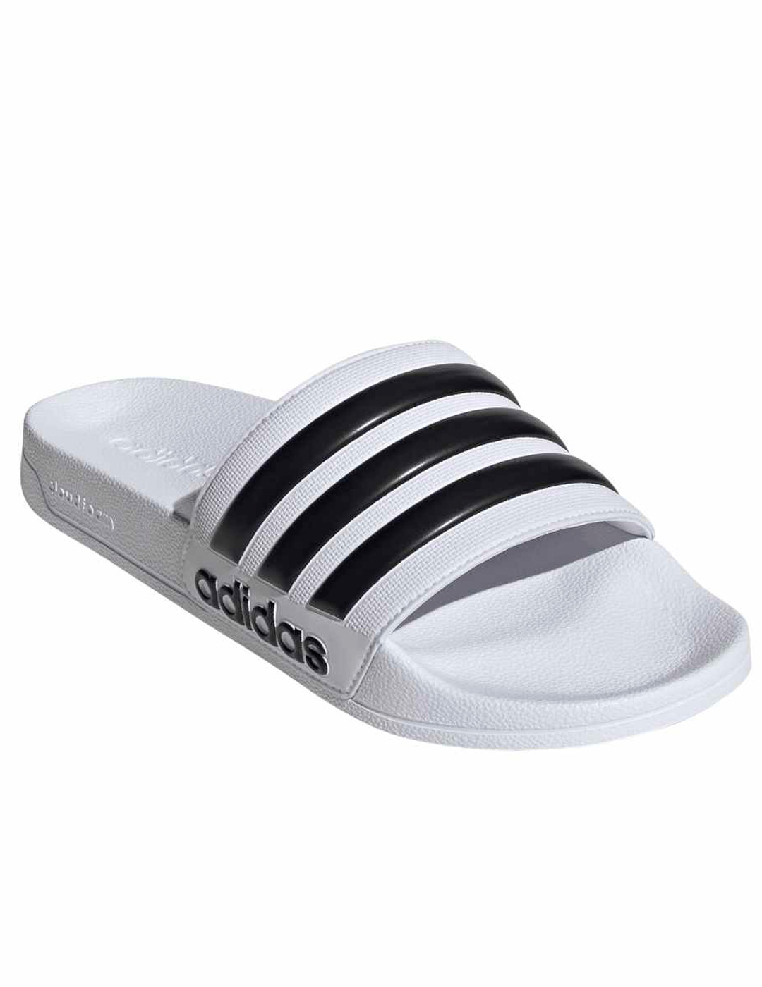 chancla adidas ADILETTE SHOWER, blanco/negro
