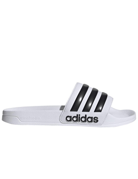 chancla adidas ADILETTE SHOWER, blanco/negro