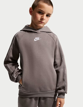 sudadera capucha nike junior CLUB FLEECE, gris