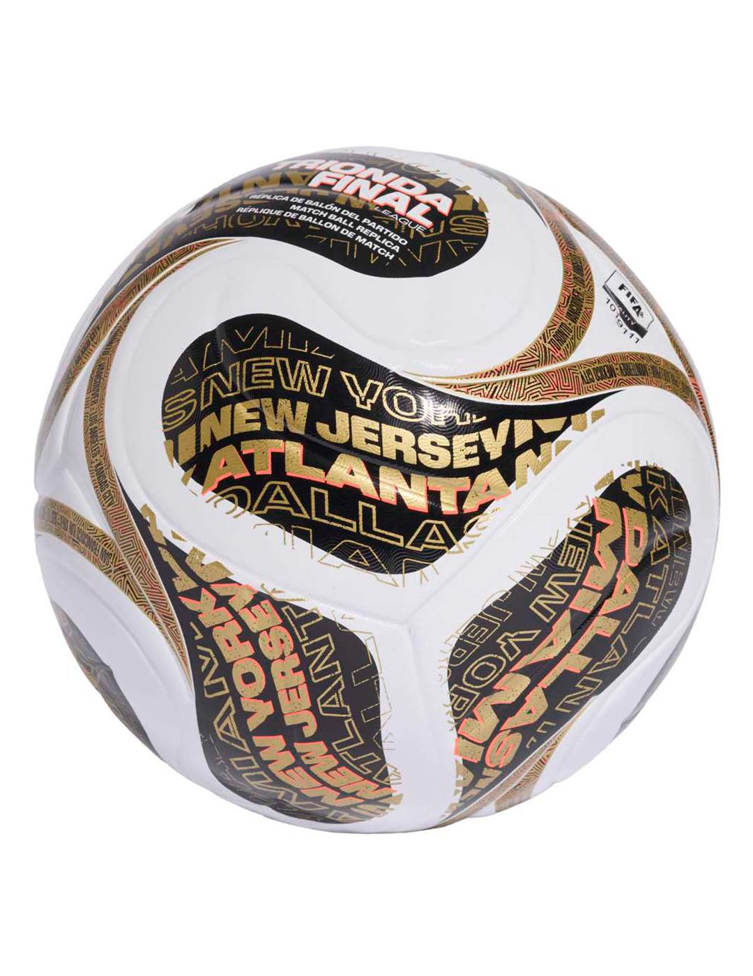 balón de fútbol trionda final mundial blanco/negro/oro