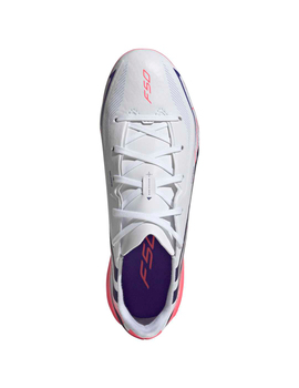 bota de fútbol adidas F50 HYPERFAST LEAGUE AG Junior, blanco/rosa