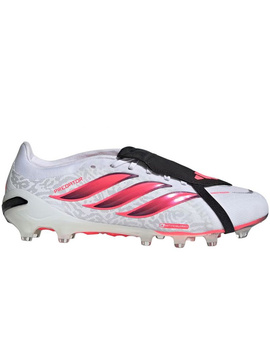 bota de fútbol adidas PREDATOR PRO FT AG, blanco/rojo/negro
