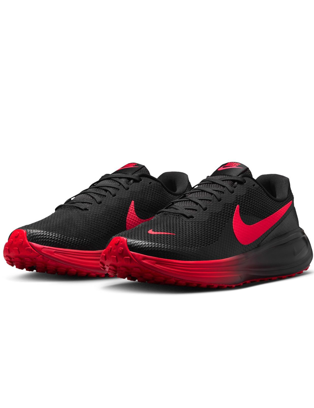 zapatilla running hombre nike  REVOLUTION 8 , negro/rojo