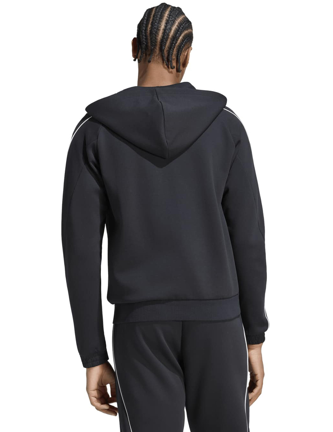 sudadera abierta con capucha adidas hombre, STA SL, negro