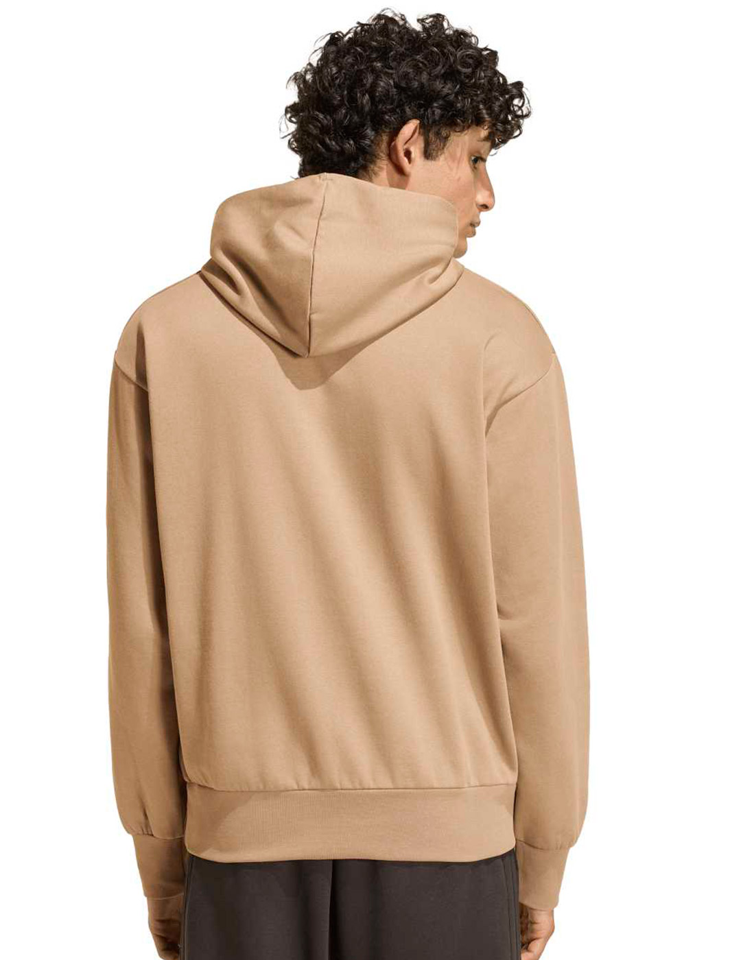 sudadera hombre adidas con capucha, cafe