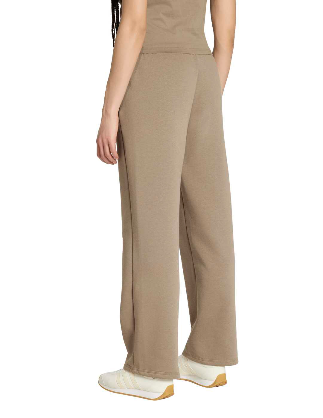 pantalón mujer recto adidas W SL FC PT, marrón