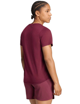 camiseta técinca  manga corta mujer adidas granate