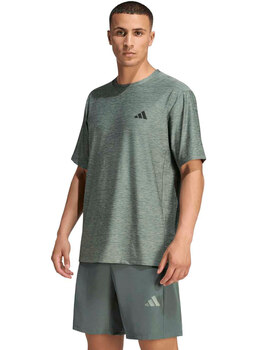 camiseta técnica hombre adidas WE FLEX T, verde jaspeado