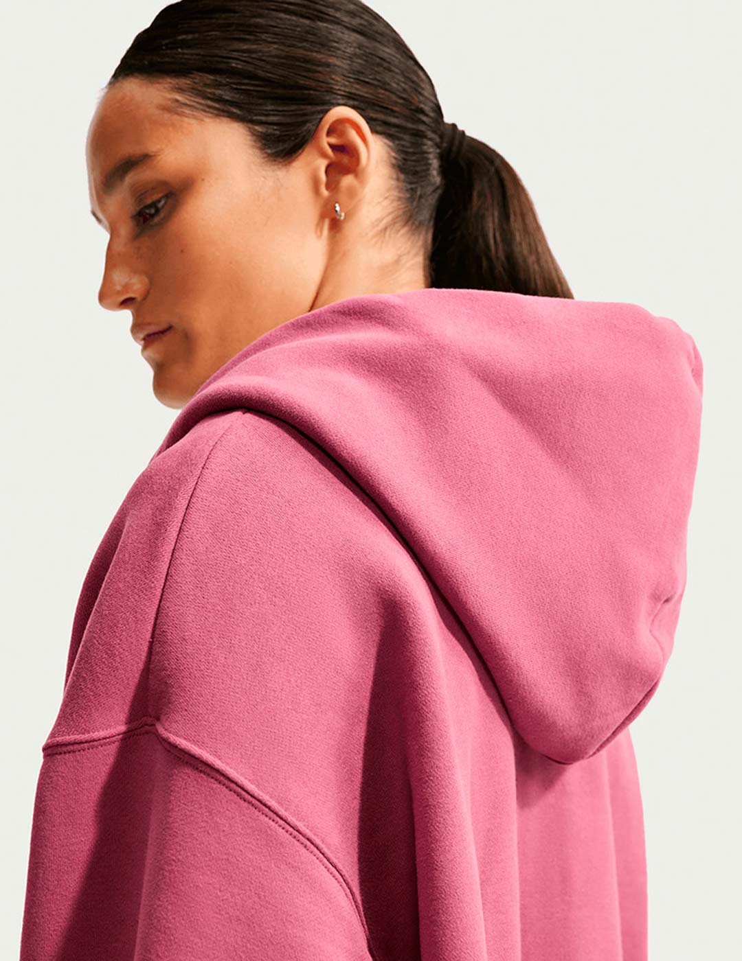 sudadera oversize nike  abierta de capucha mujer ESTUDIO, rosa