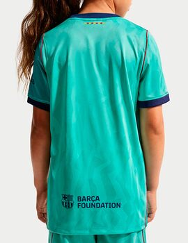 camiseta F.C. Barcelona junior 3ª equipacion 26/27, verde