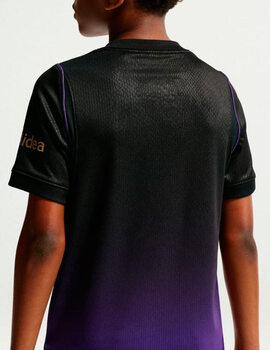camiseta F.C. Barcelona junior 2ª equipacion 26/27, morado/negro