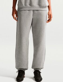pantalón oversize mujer nike STUDIO FLEECE , gris