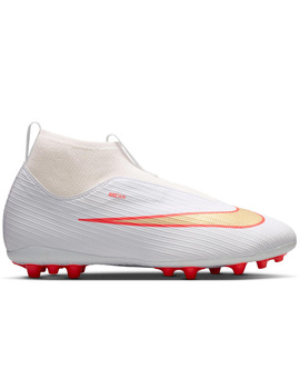 bota de fútbol junior nike SUPERFLY 11 ACADEMY AG, blanco/oro