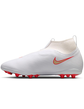 bota de fútbol junior nike SUPERFLY 11 ACADEMY AG, blanco/oro
