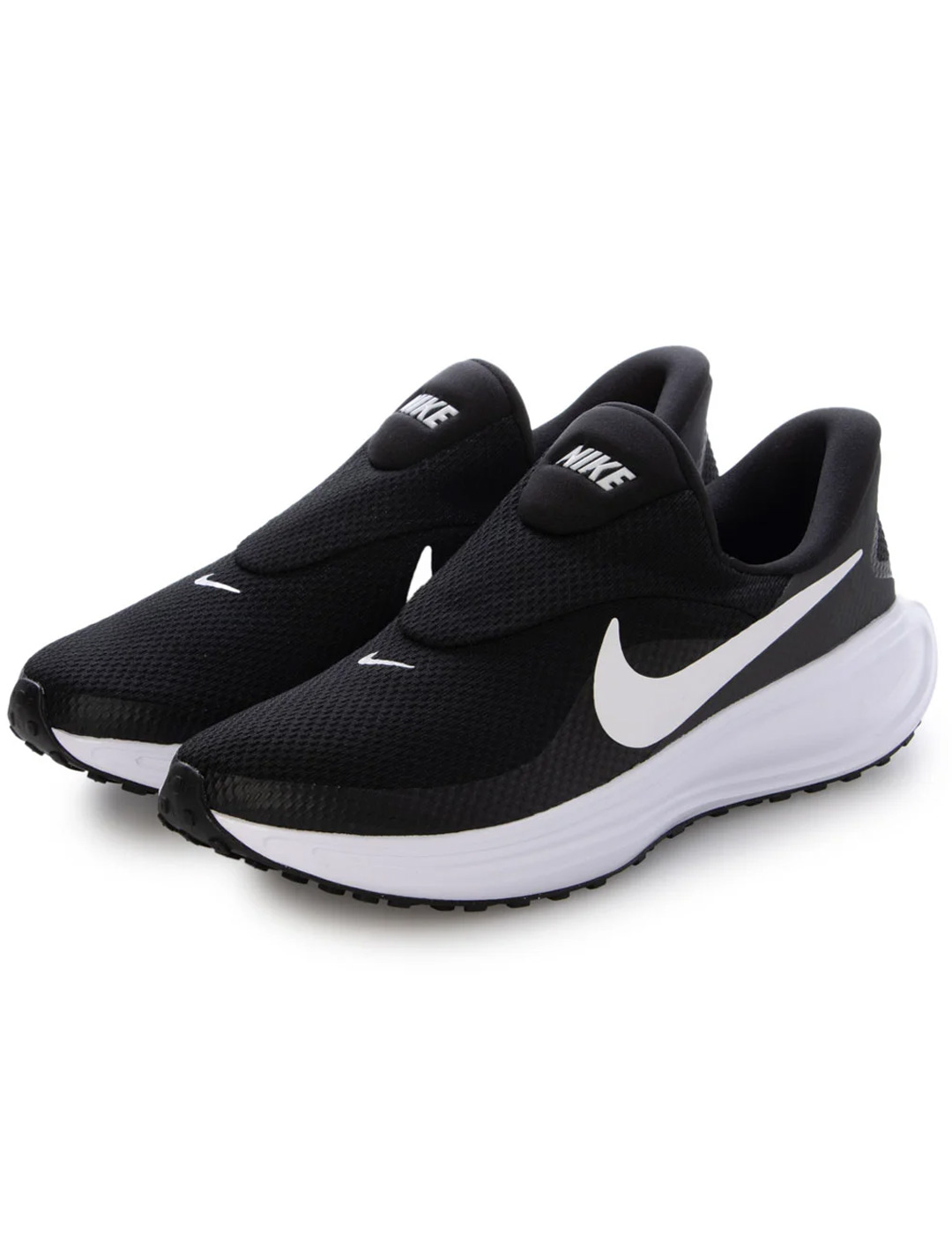 zapatilla hombre  nike sin cordon nike REVOLUTION 8 EASYON , negro/blanco
