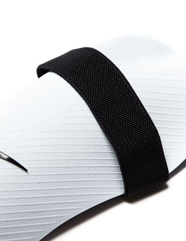 espinillera nike con gomas, blanco/negro