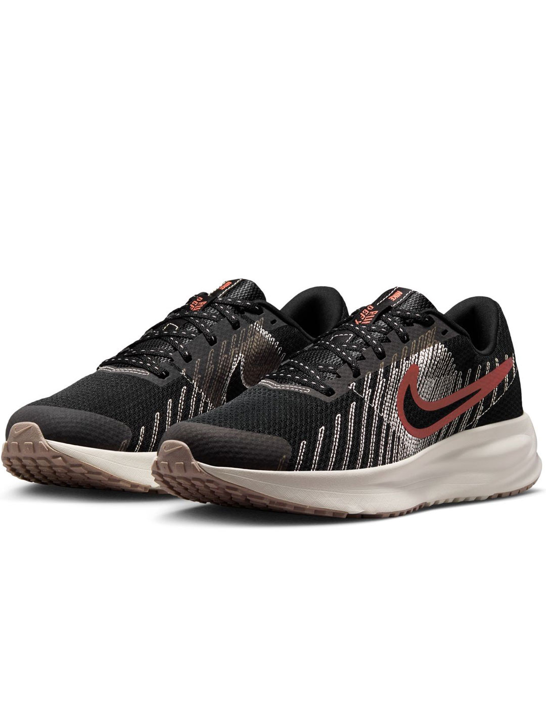 zapatilla running mujer nike  RUN DEFY, negro/rosa