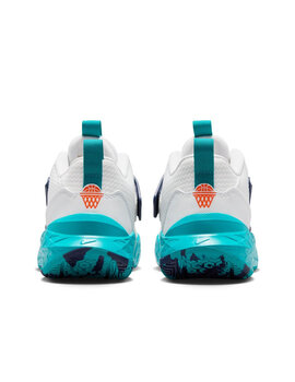 calzado de baloncesto junior nike  TEAM HUSTLE D 12 . blanco/azul