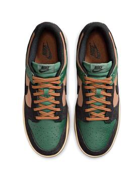 zapatilla hombre NIKE DUNK LOW RETRO, verde/marrón/negro