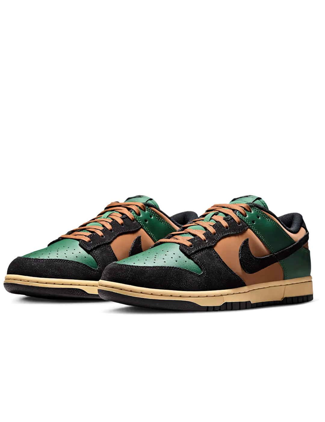 zapatilla hombre NIKE DUNK LOW RETRO, verde/marrón/negro