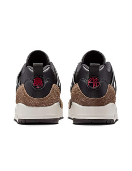 zapatilla junior JORDAN SPIZIKE LOW , negro/rojo/marrón
