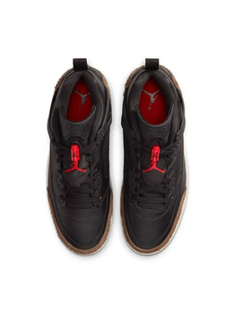 zapatilla junior JORDAN SPIZIKE LOW , negro/rojo/marrón