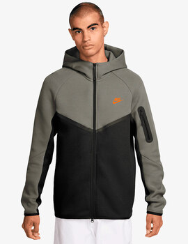 chaqueta hombre nike  TECH  FLEECE FULL-ZIP, verde/negro