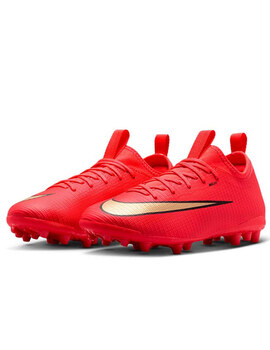 bota de fútbol nike JR VAPOR 17 ACADEMY AG, rojo/oro