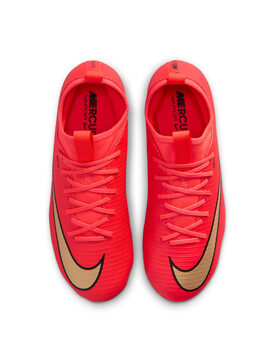 bota de fútbol nike JR VAPOR 17 ACADEMY AG, rojo/oro