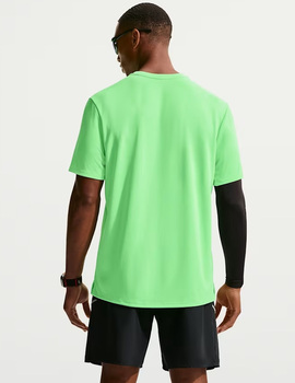 camiseta manga corta running MILER, verde lima