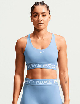 sujetador deportivo NIKE PRO WOMEN'S LIGHT-SUPPORT, celeste